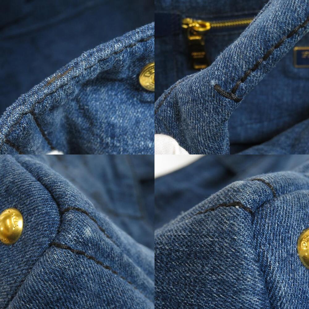 Prada Canapa Tote Bag Denim - Picture 9 of 11